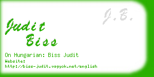 judit biss business card